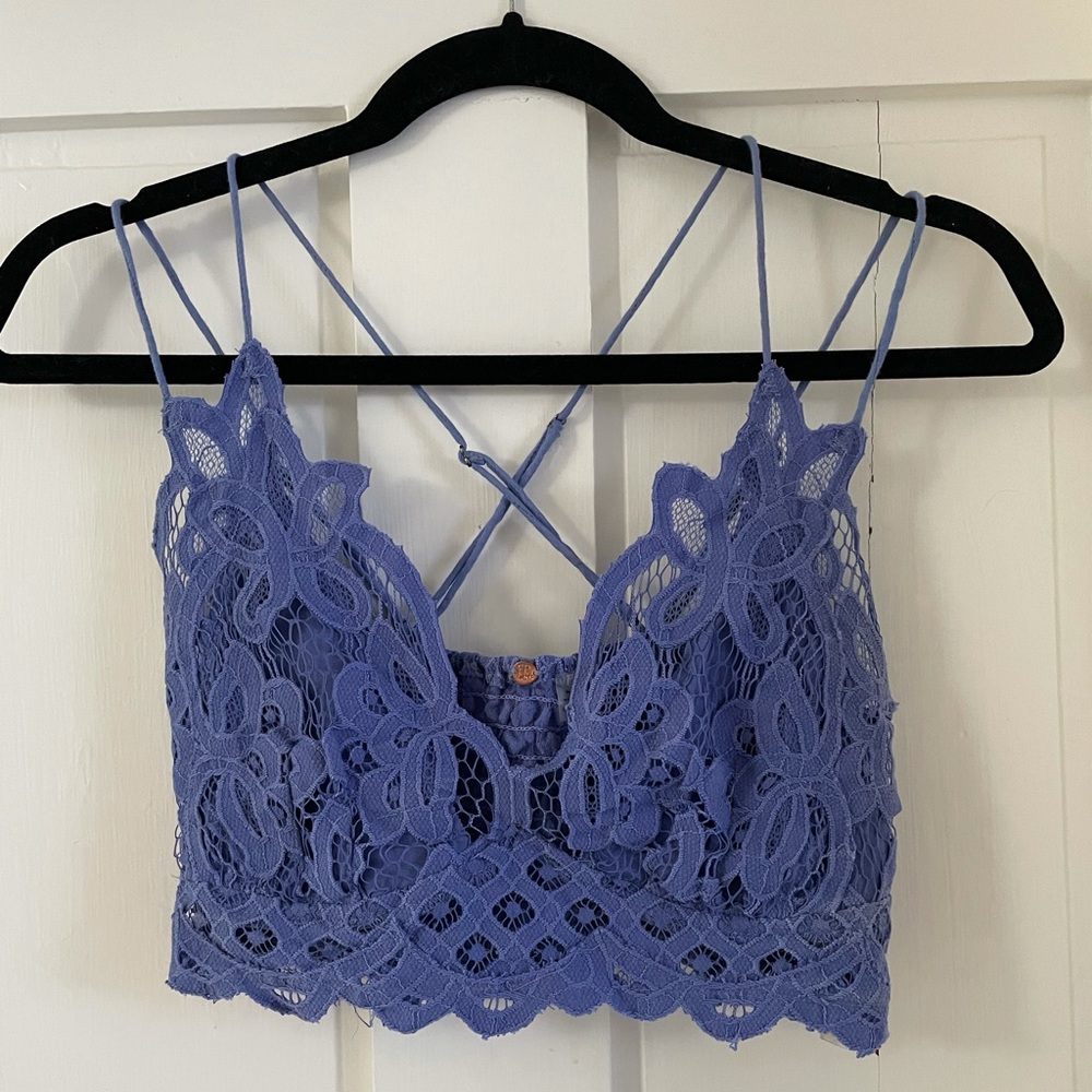 Free People Periwinkle Lace Bralette  Size M